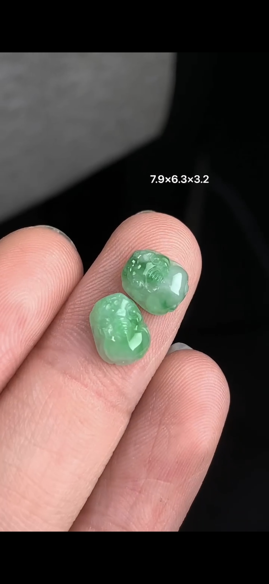 Cặp tì hưu xanh táo